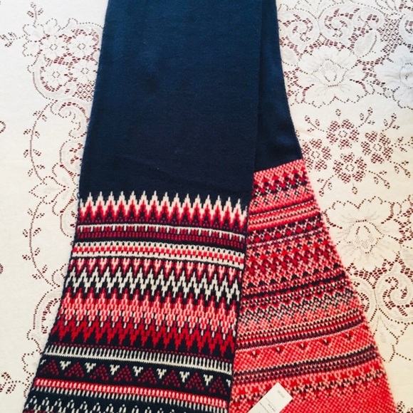 NWT OLD NAVY Fair Isle Knit Scarf - Picture 6 of 8